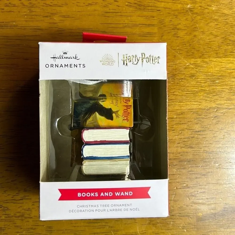 Ornament Harry Potter Hallmark Books Wand Christmas Wizarding World New